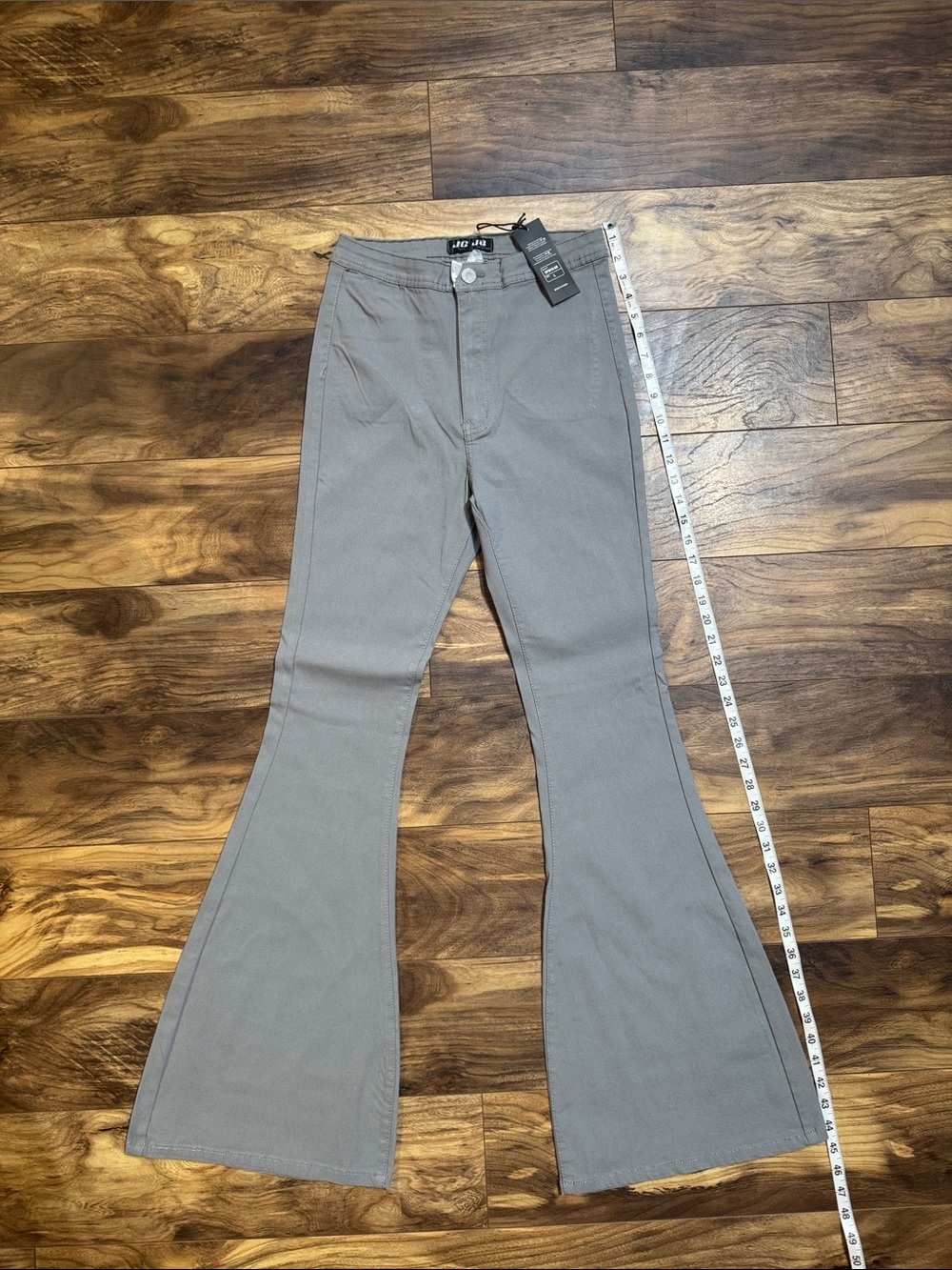 Joe Fresh Gray Flare Wide-Leg Jeans